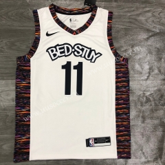 2020-2021 City Version NBA Brooklyn Nets White #11 Jersey-311