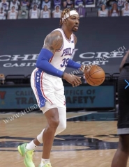 NBA Philadelphia 76ers White V Collar #39 Jersey-311