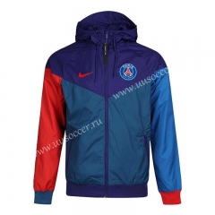 2021-2022 Paris SG Royal Blue Trench Coats With Hat-GDP