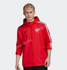 2021-2022 Arsenal Red Wind Coat With Hat-GDP