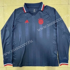 Retro Version Bayern München Royal Blue Thailand LS Soccer jersey-818