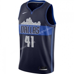 2020-2021 Snow Version NBA Dallas Mavericks Black #41 Jersey-311