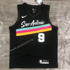 2020-2021 City Version NBA San Antonio Spurs Black #9 Jersey-311