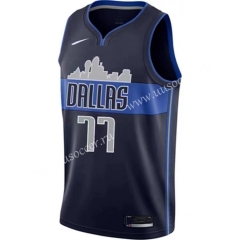 2020-2021 Snow Version NBA Dallas Mavericks Black #77 Jersey-311