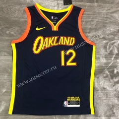 2020-2021 City Version Golden State Warriors Blue #12 Jersey-311
