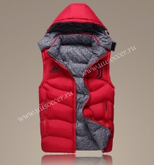2021-2022 Juventus Red Double-sided Cotton Vest With Hat-GDP