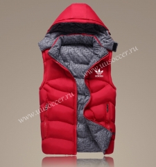2021-2022 Addi Red Double-sided Cotton Vest With Hat-GDP