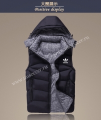 2021-2022 Addi Black Double-sided Cotton Vest With Hat-GDP