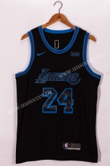 2021 City Version Lakers NBA Black #24 Jersey