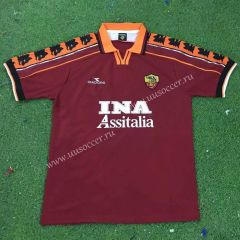 98-99 Retro Version AS Roma Red Thailand Soccer Jersey AAA-503