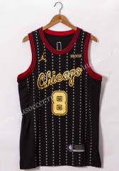2021 NBA Chicago Bull Black #8 Jersey