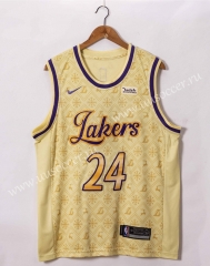 2021-2022 NBA Los Angeles Lakers Yellow #24 Jersey
