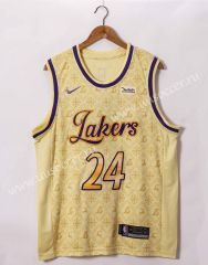 2021-2022 NBA Los Angeles Lakers Yellow #24 Jersey