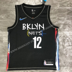 2020-2021 Graffiti Version NBA Brooklyn Nets Black #12 Jersey-311