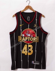 2021-2022 NBA Toronto Raptors Thunder Black #43 Jersey