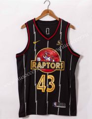 2021-2022 NBA Toronto Raptors Thunder Black #43 Jersey