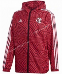 2021-22 Flamengo Red Wind Coat With Hat-GDP