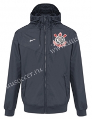 2021-22 Corinthians Black Wind Coat With Hat-GDP