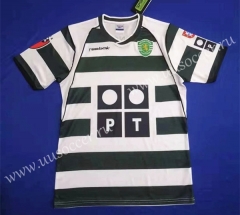 01-03 Retro Version Sporting Clube de Portugal Home Green& White Thailand Soccer Jersey AAA-HR