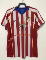 04-05 Retro Version Atletico Madrid Home Red & White Thailand Soccer Jersey-811