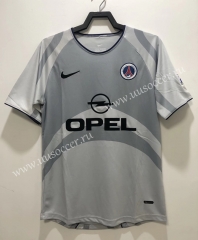 2001 Retro Version Paris SG Away Black & Gray Thailand Soccer Jersey AAA-811