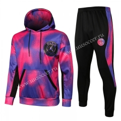 2021-2022 Jordan Paris SG Purple Thailand Soccer Tracksuit Uniform With Hat-815