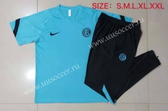 2021-2022 Inter Milan Green Thailand Short-sleeved Tracksuit -815