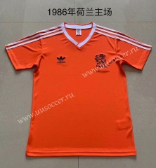 1986 Retro Version Netherlands OrangeThailand Soccer Jersey AAA-XY