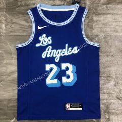 2021 Retro Version NBA Los Angeles Lakers Blue #23 Jersey-311