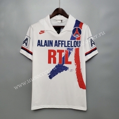 90-91 Retro Version Paris SG Blue & White Thailand Soccer Jersey AAA