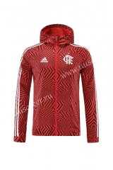 2021-2022 Flamengo Red Trench Coats With Hat-LH