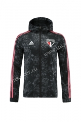 2020-2021 Sao Paulo White Wind Coat With Hat-LH