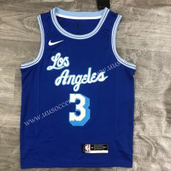 2021 Retro Version NBA Los Angeles Lakers Blue #3 Jersey-311