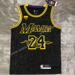 2021 Snake Version Lakers NBA Black #24 Jersey-311
