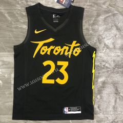 2020-2021 City Version NBA Toronto Raptors Thunder Black #23 Jersey-311