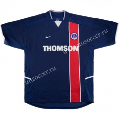 2002-03 Retro Version Paris SG Blue & RedThailand Soccer Jersey AAA-C1046