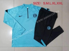 2021-2022 Inter Milan Light Blue Thailand Tracksuit -815