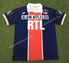 90-91 Retro Version Paris SG Home Blue Thailand Soccer Jersey AAA-503