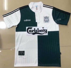 95-96 Retro Version Liverpool White & Green Thailand Soccer Jersey AAA-908