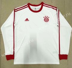 Retro Version Bayern München Away White Thailand LS Soccer jersey-818