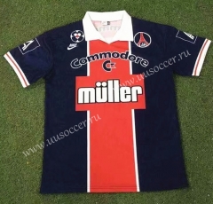 91-92 Retro Version Paris SG Home Blue Thailand Soccer Jersey AAA-503