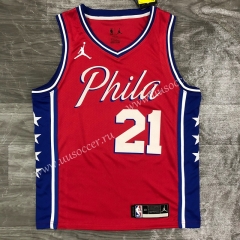 Jordan Topic 2020-2021 NBA Philadelphia 76ers Red #21 Jersey-311