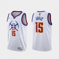 2020-2021 Reward Version Denver Nuggets NBA White #15 Jersey-311