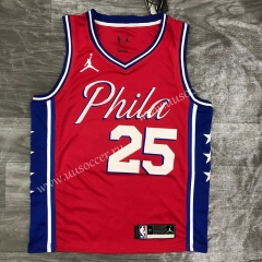 Jordan Topic 2020-2021 NBA Philadelphia 76ers Red #25 Jersey-311