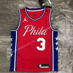 Jordan Topic 2020-2021 NBA Philadelphia 76ers Red #3 Jersey-311