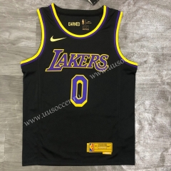 2020-2021 Reward Version Lakers NBA Black #0 Jersey-311