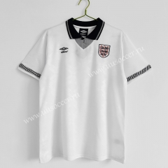 1990 Retro Version England Home White Thailand Soccer Jersey AAA-C1046