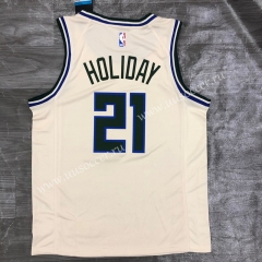 2020-2021 NBA Milwaukee Bucks White #21 Jersey-311