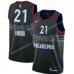 NBA Philadelphia 76ers Black #21 Jersey