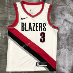 2021 NBA Portland Trail Blazers White #3 Jersey-311